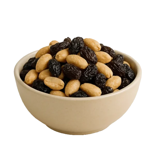Maní con Uvas Pasas