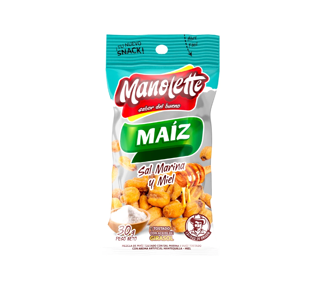 Maíz con Sal Marina y Miel