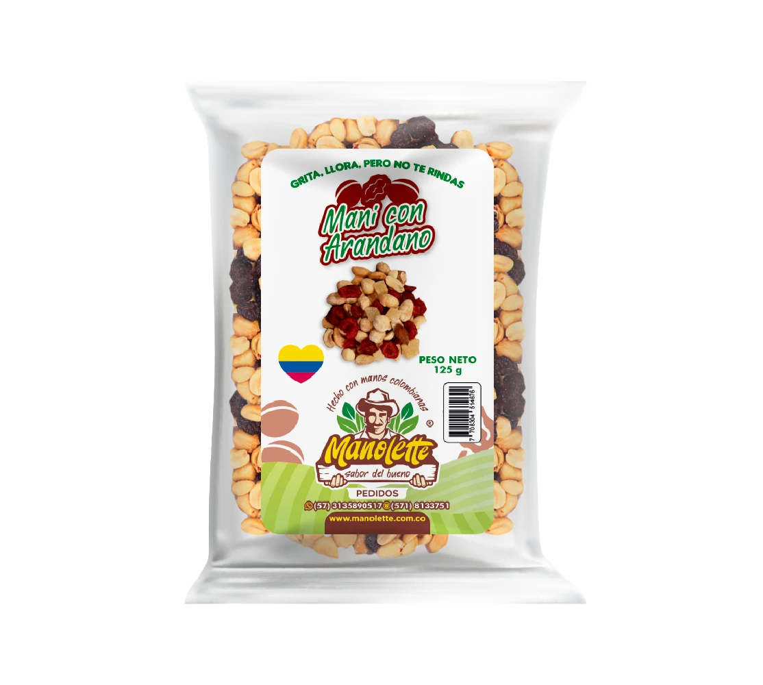 Maní con Arándanos