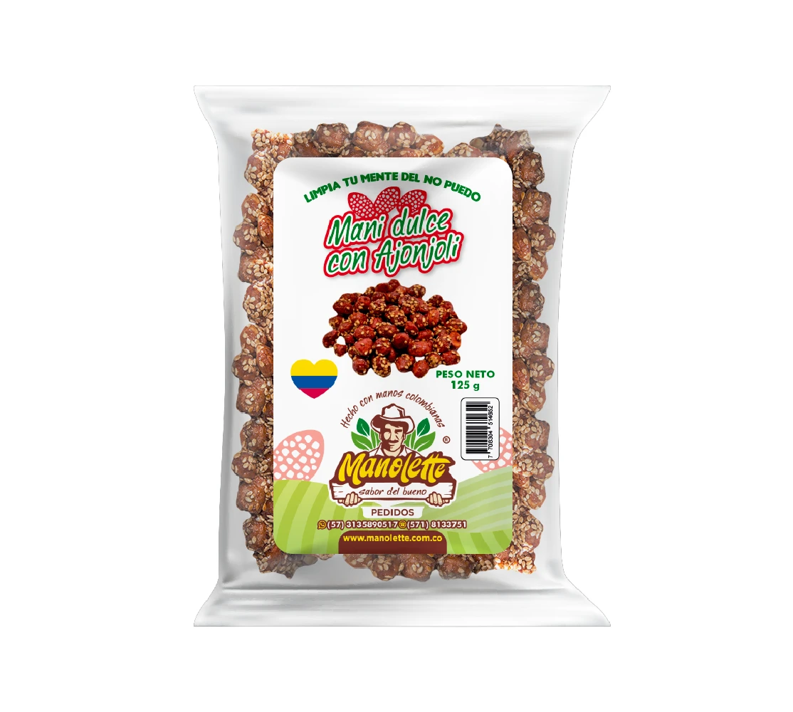 Maní Dulce con Ajonjolí Tostado