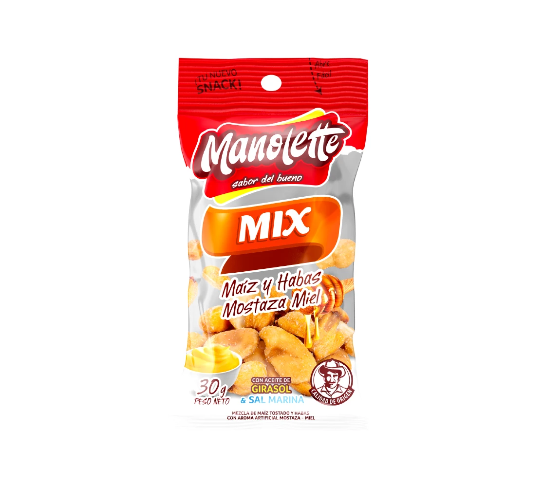 Mix de Maíz y Habas con Sabor a Mostaza y Miel
