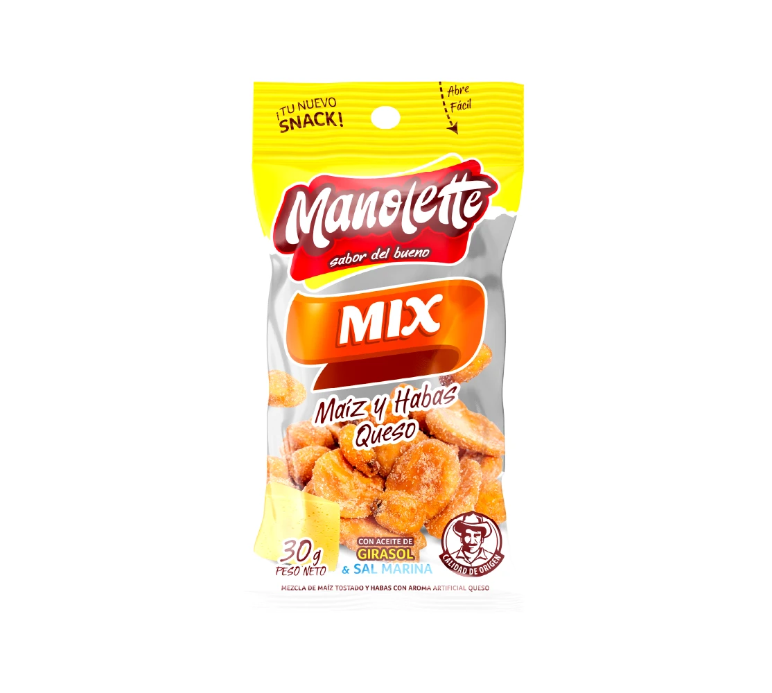 Mix de Maíz y Habas con Sabor a Queso