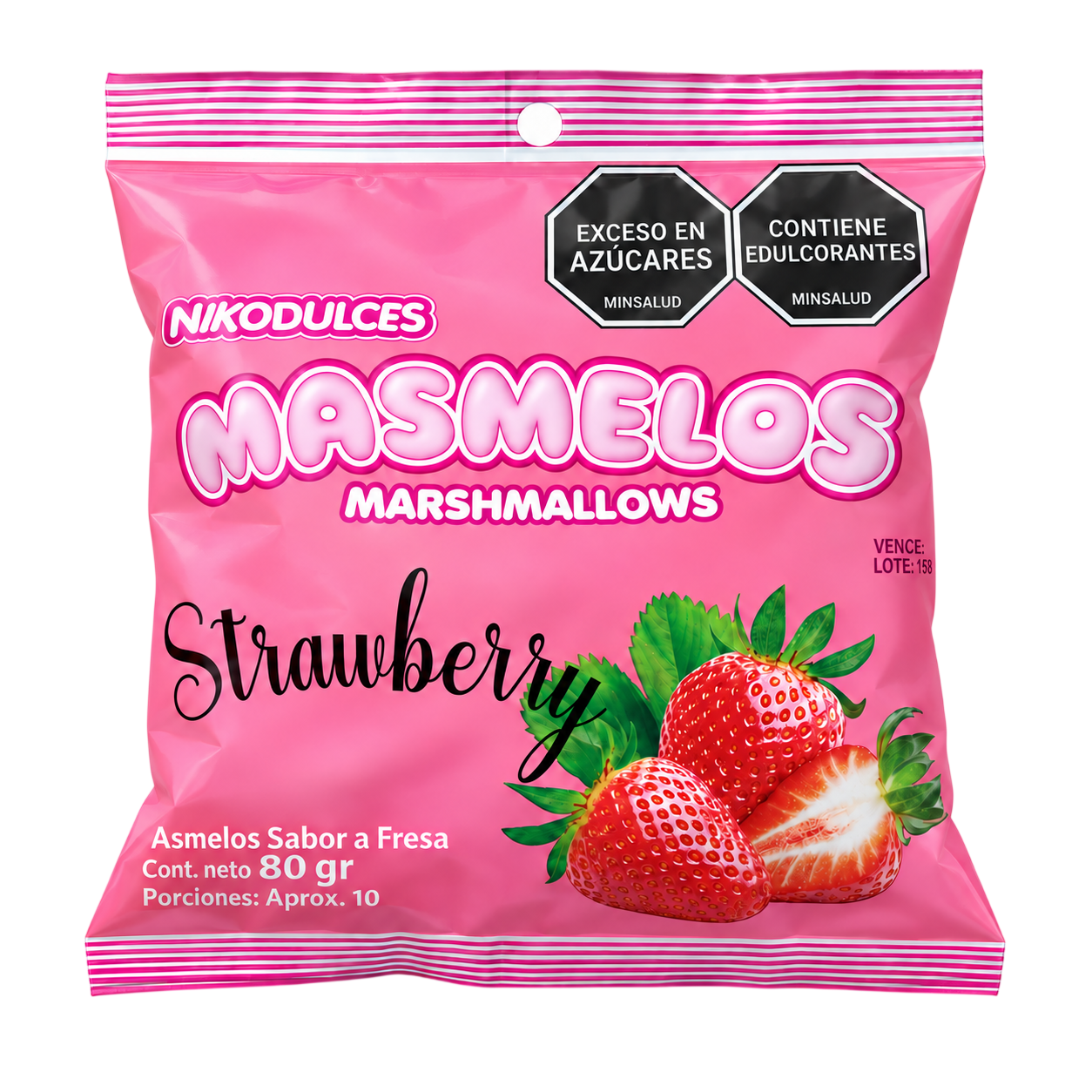 MASMELO STRAWBERRY X 80GR