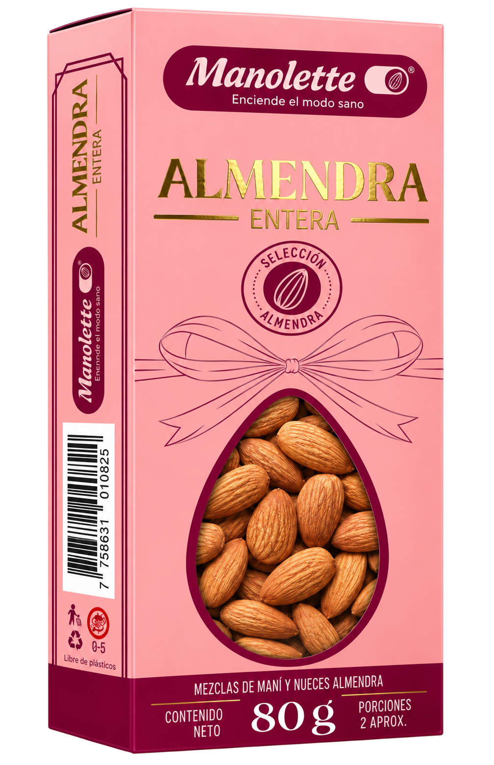CAJA DE ALMENDRAS NATURALES X80GR